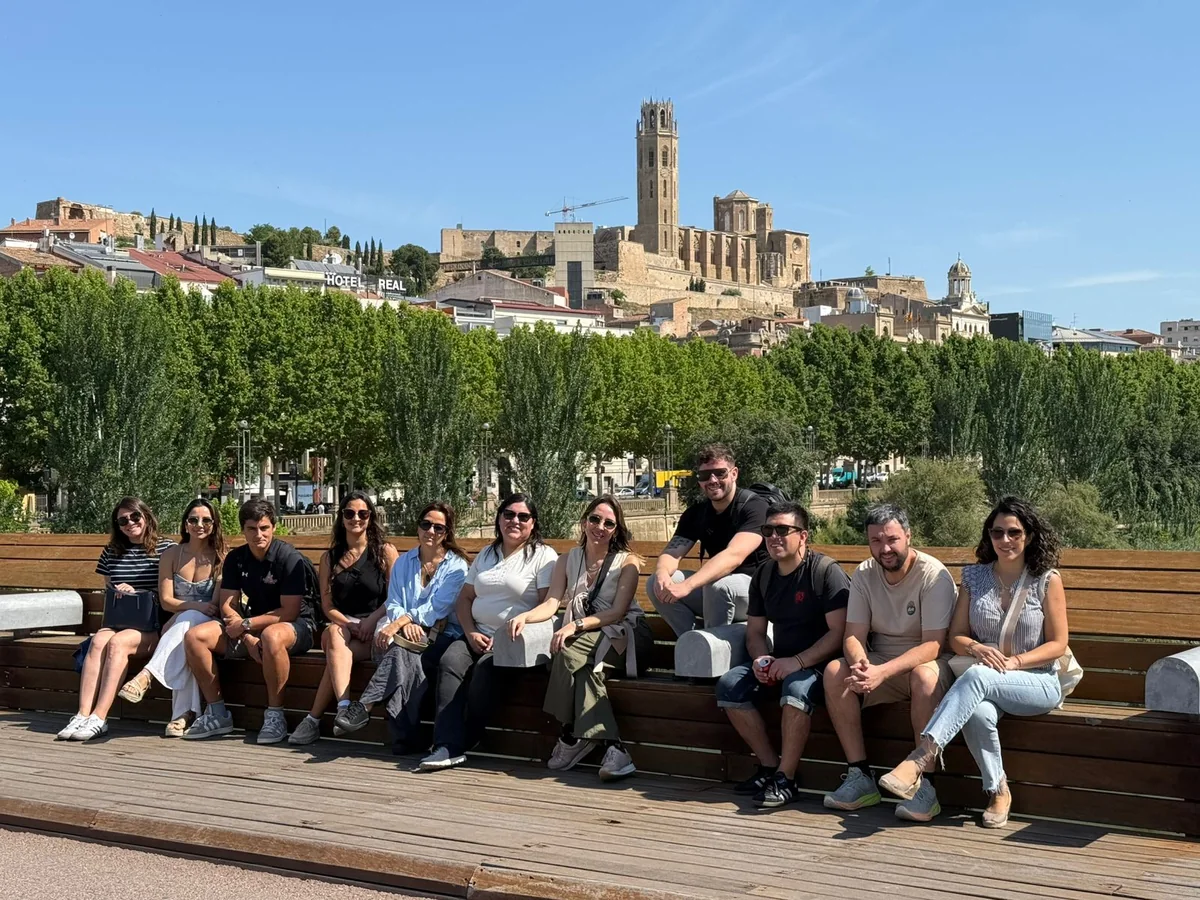 Alumnos del Diplomado recorriendo la ciudad de Lleida